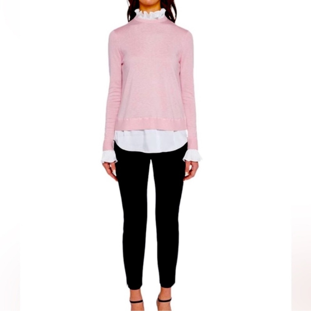 Ted Baker Kaarina Layered-Look Sweater Size 5/12